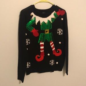 Parody elf Christmas sweater